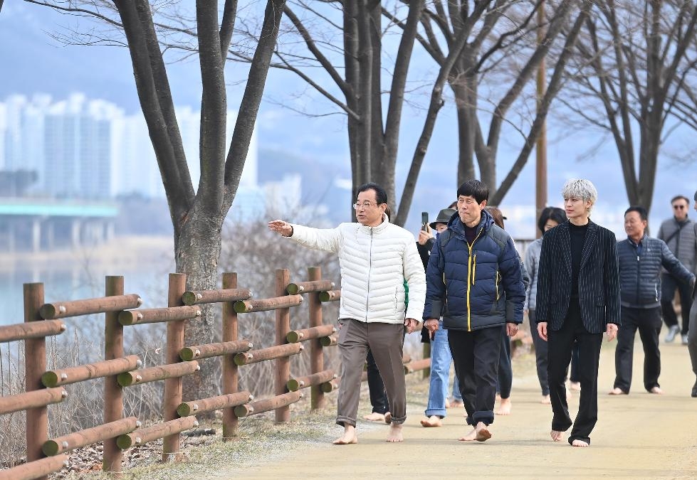 이현재 하남시장, “대한민국 최고의 맨발길인 미사 한강 모랫길로 오세요”