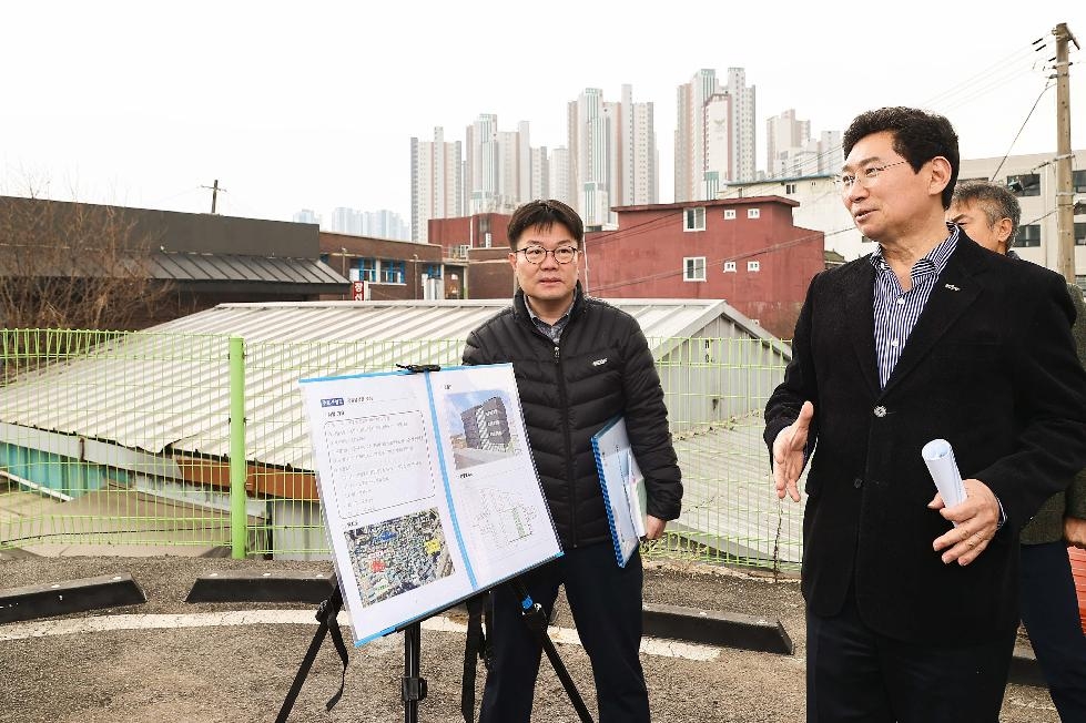 이상일 용인시장, 신갈오거리 도시재생사업 현장 점검