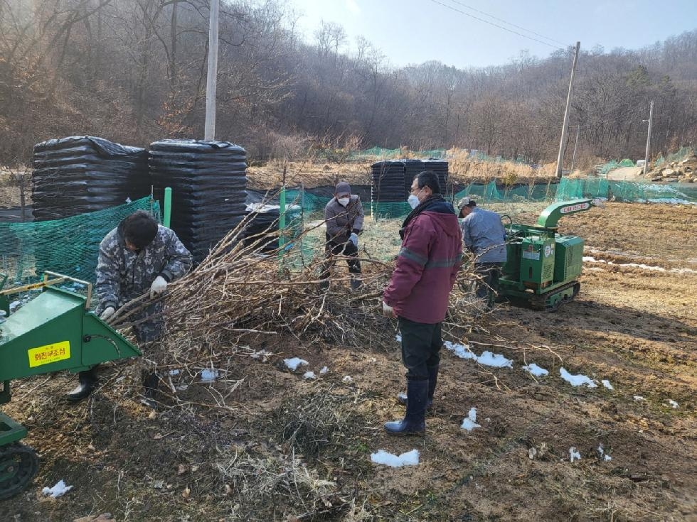 안성시 농업기술센터, 영농부산물 파쇄 대행 면적 10ha 달성