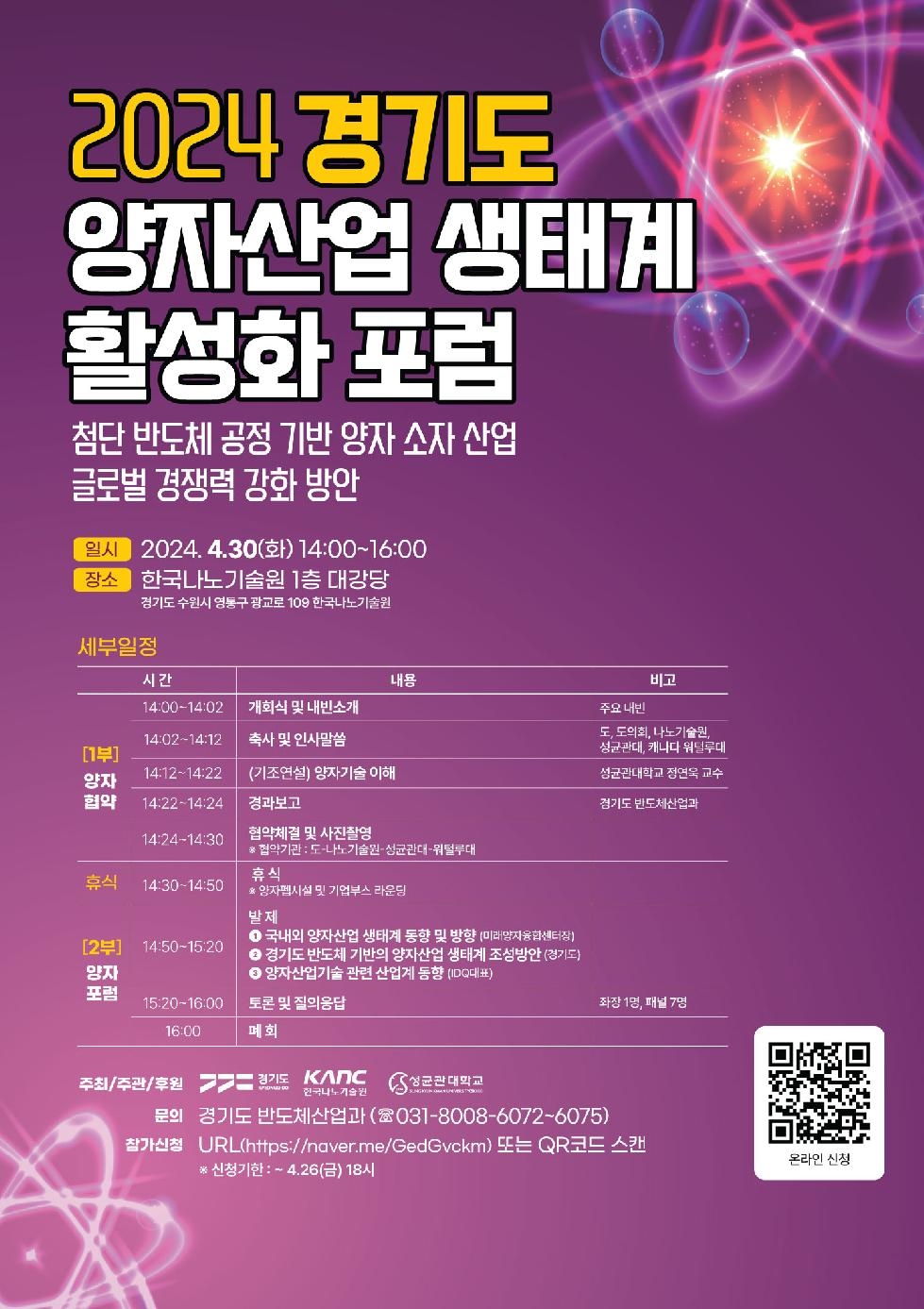 경기도, 양자산업 생태계 활성화 위한 포럼 개최