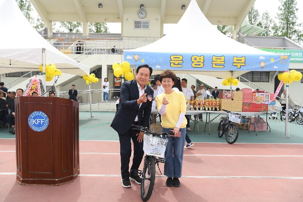 오산시 한국자유총연맹 오산시지회, 제36회 어린이 자전거 달리기 대회 개