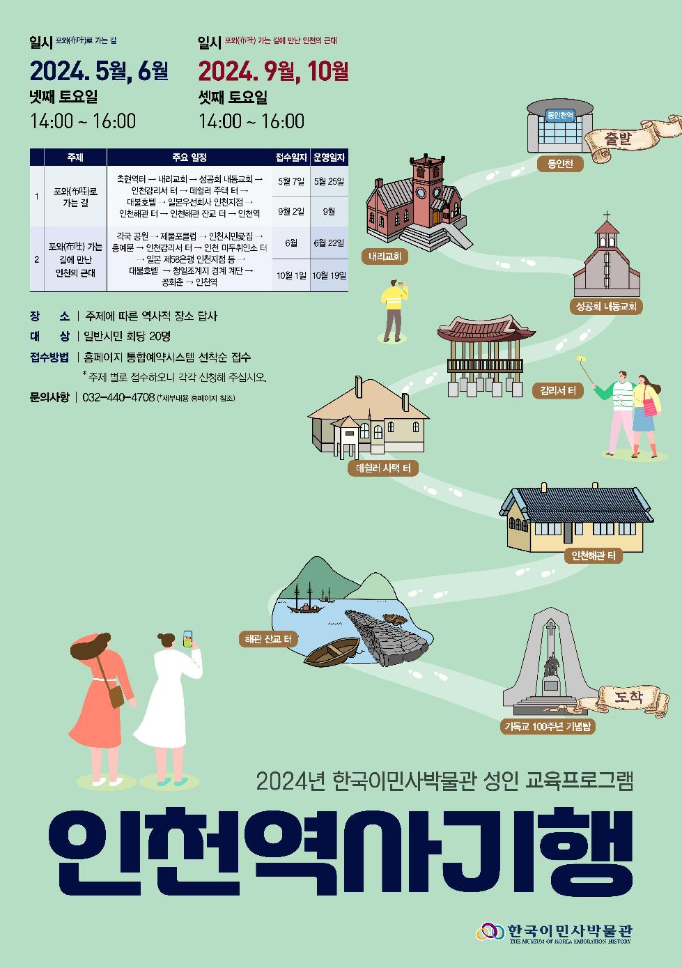인천시 이민의 역사 따라 걷는다…도보답사  운영