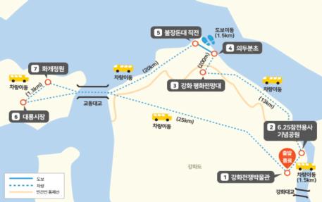 인천시 ‘디엠지(DMZ) 평화의 길’강화 테마노선 개방