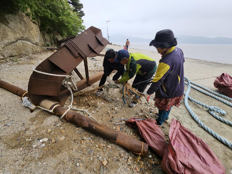 강화군 교동면 지역사회보장협의체,  해안가 청소로 환경보호 앞장