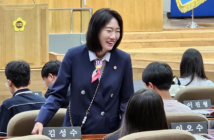 경기도의회 이혜원 의원 청소년의회교실 참석... 학생들과 ‘눈높이 소통’